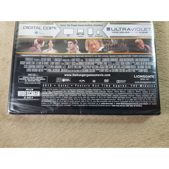 Hunger Games 2 Disc DVD Movies NEW Sealed Widescreen 2012 Lionsgate Dolby - Picture 7 of 7
